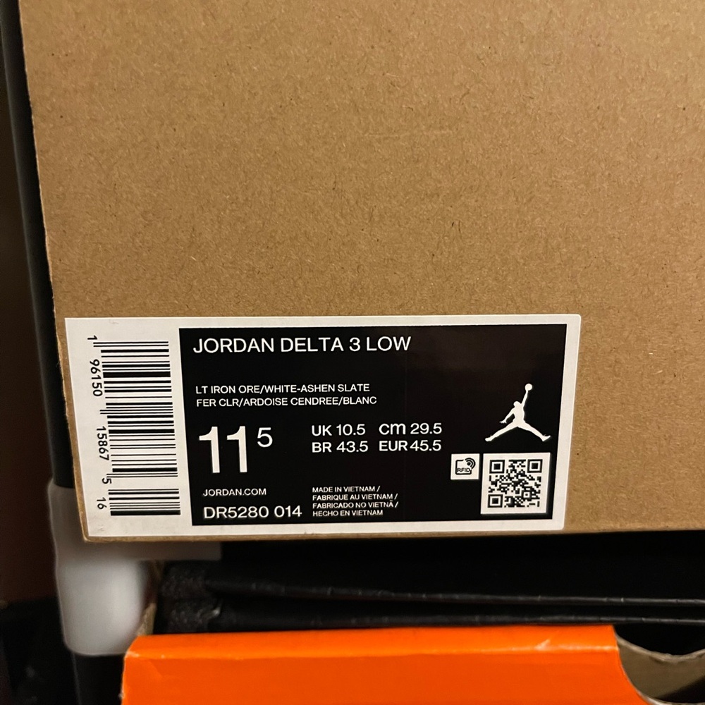 NIB Nike Jordan Delta 3 Low LT Iron Ore Ashen Slate Cobalt Bliss White 11.5 - Picture 9 of 9